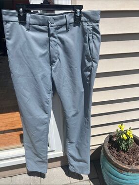 Calvin Klein Light Gray Slim Chinos